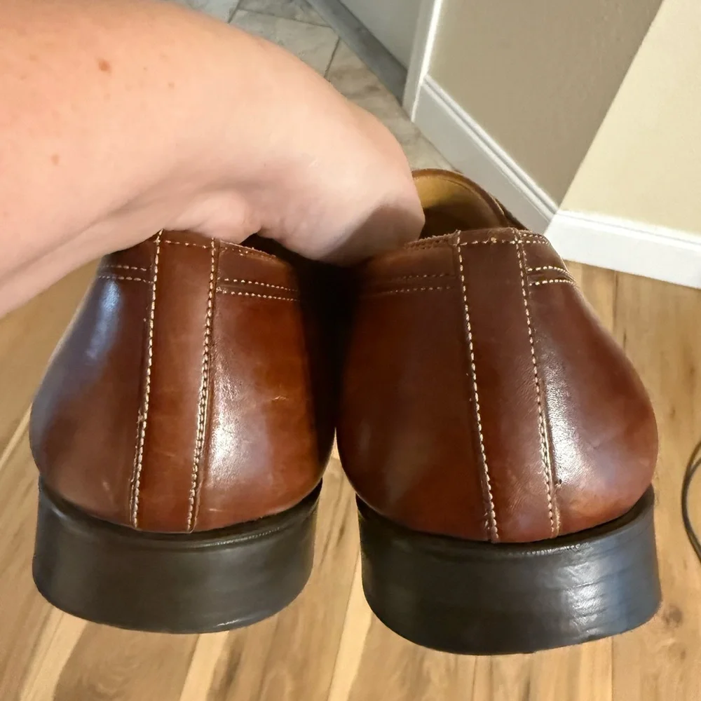 Magnanni Romelo Diversa Apron Toe Derby Cognac Brown Size 10 1/2 M MSRP $350